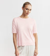 Essential Cashmere Crew Tee - Powder Pink