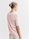 Essential Cashmere Crew Tee - Powder Pink