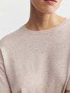 Essential Cashmere Crew Tee - Sand