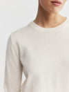 Essential Cashmere Rib Crew Sweater - Cream