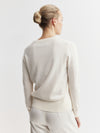 Essential Cashmere Rib Crew Sweater - Cream