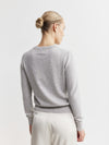 Essential Cashmere Rib Crew Sweater - Grey Melange