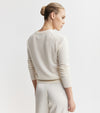 Essential Cashmere Rib V Sweater - Cream