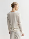 Essential Cashmere V Sweater - Cream