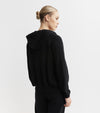 Essential Cashmere Zip Hoodie - Black