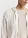 Essential Cashmere Zip Hoodie - Cream