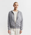 Essential Cashmere Zip Hoodie - Dark Grey Melange