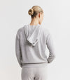 Essential Cashmere Zip Hoodie - Grey Melange