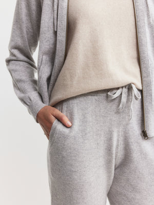 Unisex Essential Cashmere Jogger - Grey Melange