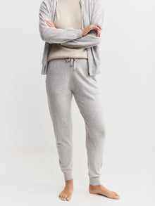  Unisex Essential Cashmere Jogger - Grey Melange