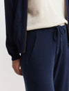 Cashmere Bias Trouser - Navy