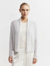 Essential Cashmere Featherweight Cardigan - Grey Melange