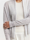 Essential Cashmere Featherweight Cardigan - Grey Melange