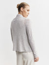 Essential Cashmere Featherweight Cardigan - Grey Melange