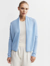 Essential Cashmere Featherweight Cardigan - Malibu Blue