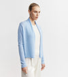 Essential Cashmere Featherweight Cardigan - Malibu Blue