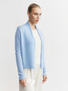 Essential Cashmere Featherweight Cardigan - Malibu Blue