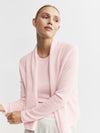 Essential Cashmere Featherweight Cardigan - Powder Pink