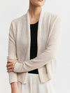 Essential Cashmere Featherweight Cardigan - Sand