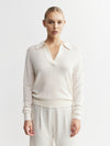 Featherweight Cashmere Polo - Cream