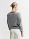 Featherweight Cashmere Polo - Dark Grey Melange