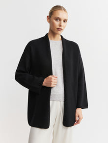  Luxe Cashmere Cardigan - Black