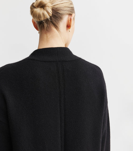 Luxe Cashmere Cardigan - Black