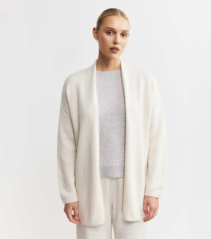 Luxe Cashmere Cardigan - Cream