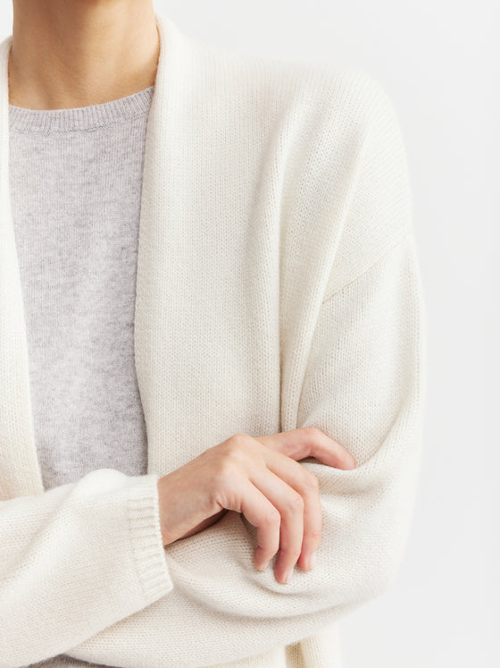 Luxe Cashmere Cardigan - Cream