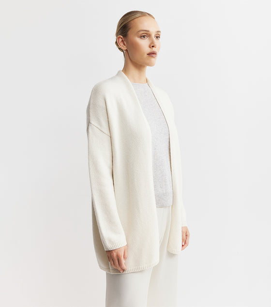 Luxe Cashmere Cardigan - Cream