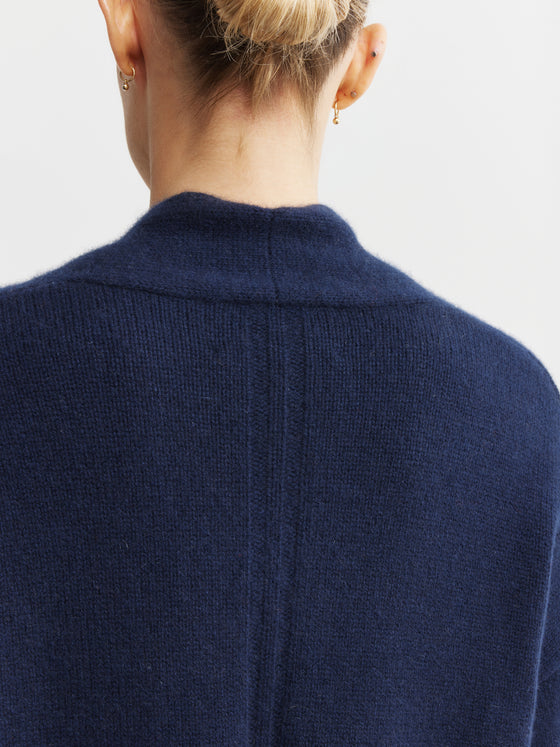 Luxe Cashmere Cardigan - Navy