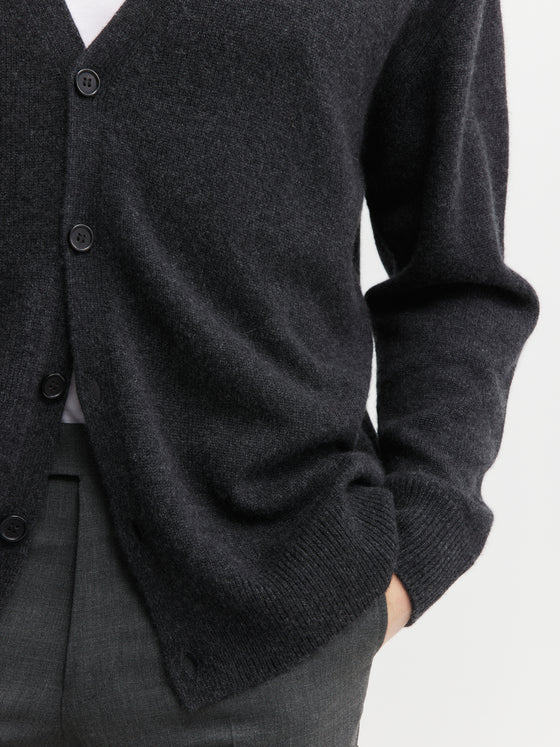 Mens Relaxed Cashmere Cardigan