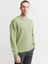 Mens Cashmere Relaxed Crew - Sage