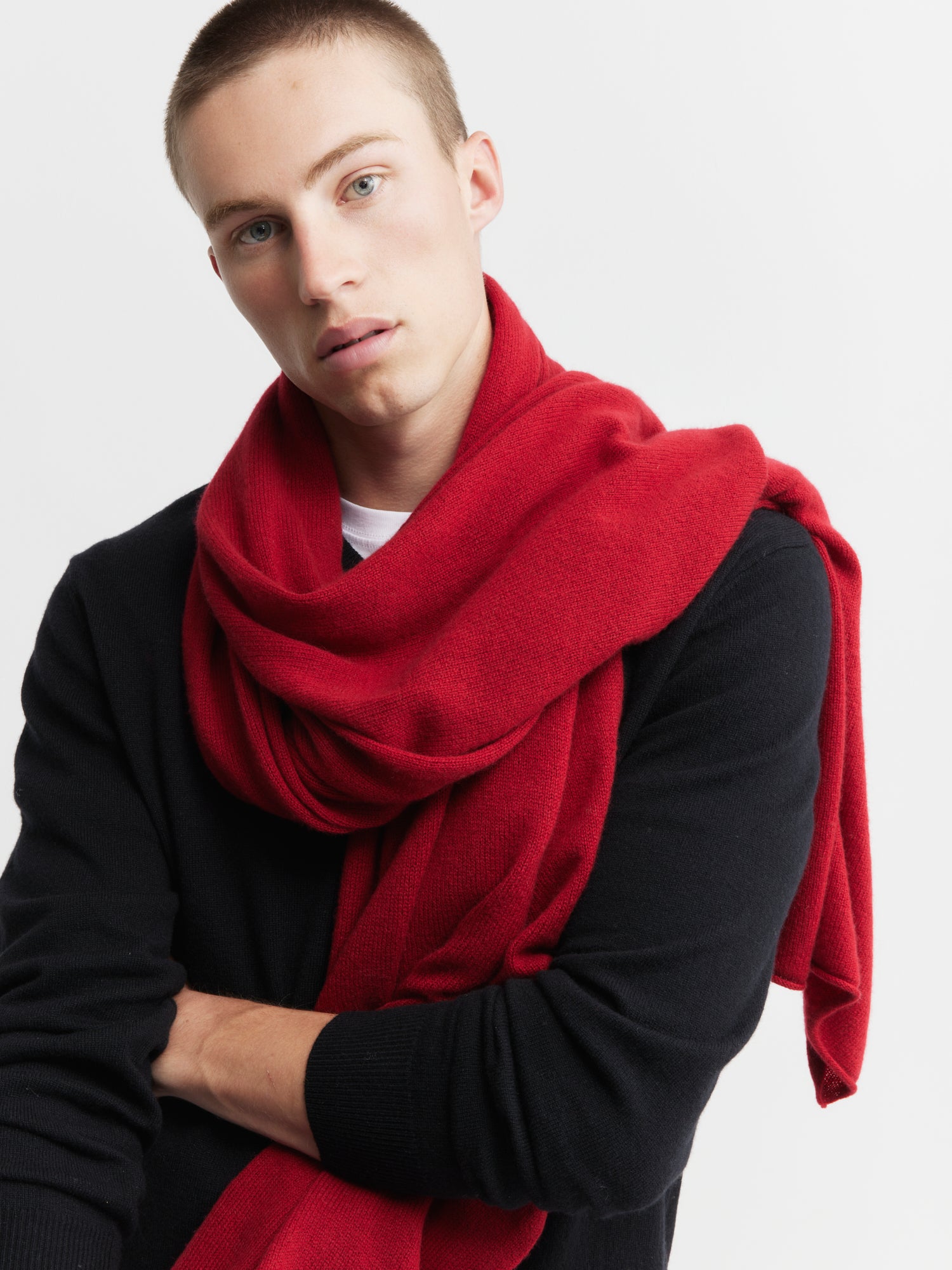 Cashmere Travel Wrap - Red