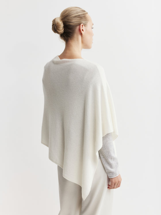 Cashmere Poncho - Cream