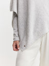 Cashmere Poncho - Grey Melange