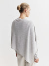 Cashmere Poncho - Grey Melange