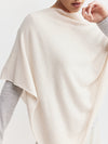 Cashmere Poncho - Soft Peach