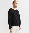 Essential Cashmere Relaxed Crewneck - Black