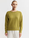 Essential Cashmere Relaxed Crew Neck - Olive