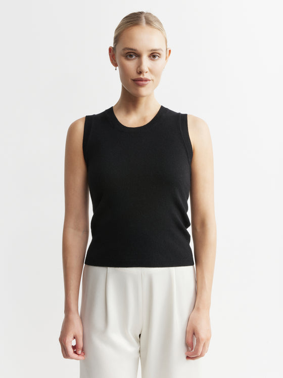 Cashmere Tank - Black