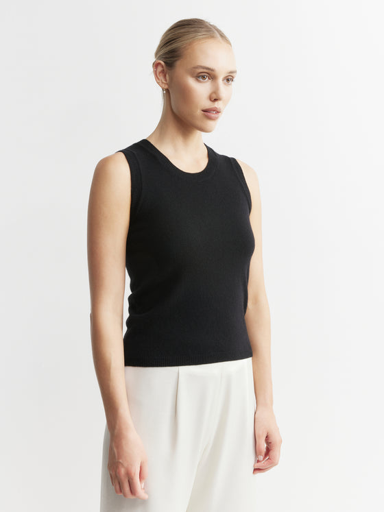 Cashmere Tank - Black