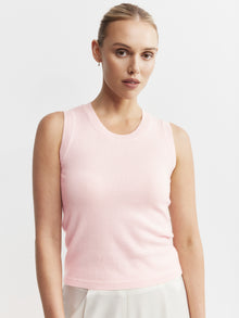  Cashmere Tank - Powder Pink