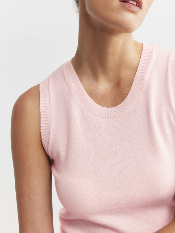 Cashmere Tank - Powder Pink