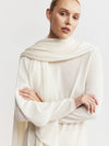 Cashmere Travel Wrap & Bag - Cream