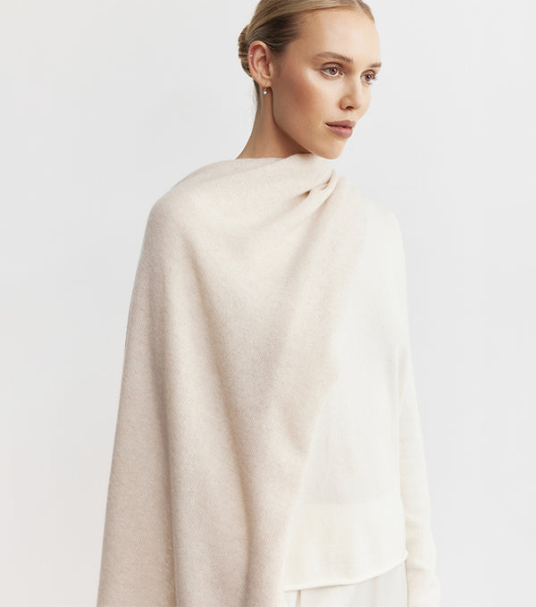 Cashmere Travel Wrap - Sand