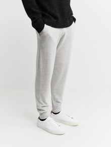  Unisex Essential Cashmere Jogger - Grey Melange