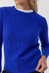 Essential Cashmere Cable Crew Sweater