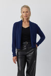Essential Cashmere Feather Cardigan - French Navy