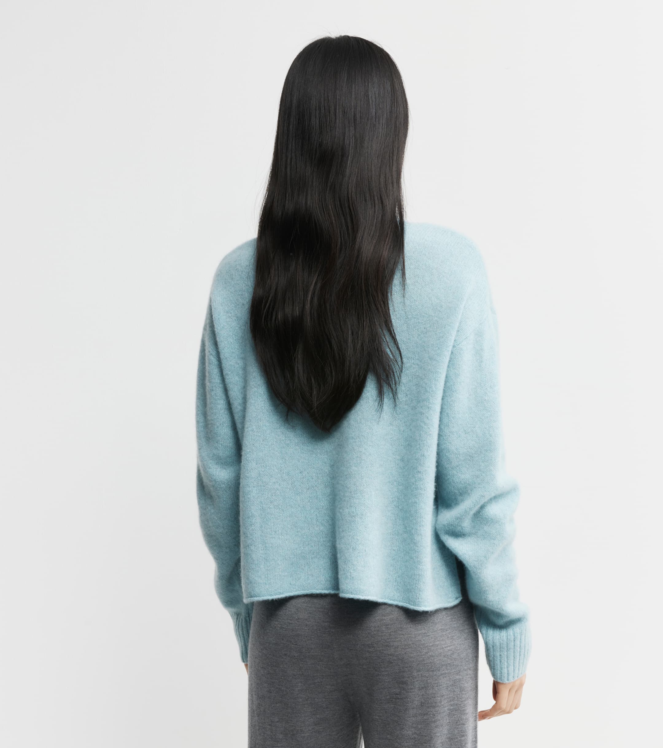 Featherweight Cashmere V - Seafoam
